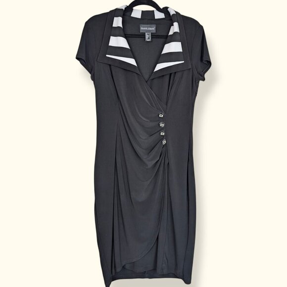 Vintage Frank Lyman Short Sleeve Wrap Dress - Picture 5 of 8